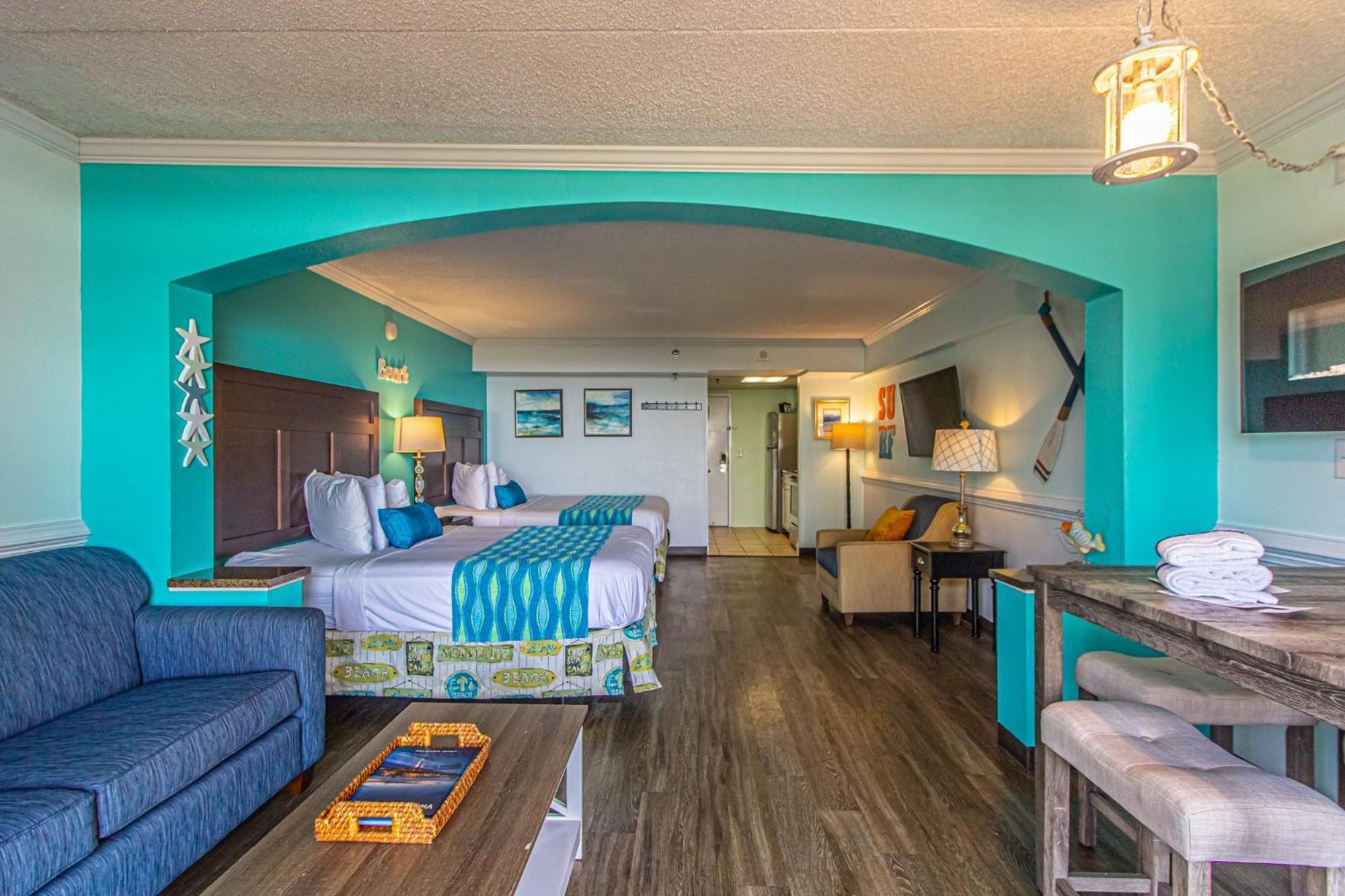Oversized Ocean View Queen Suite With Beautiful Fireplace And Accents - Sleeps 4 Guests! Myrtle Beach Zimmer foto