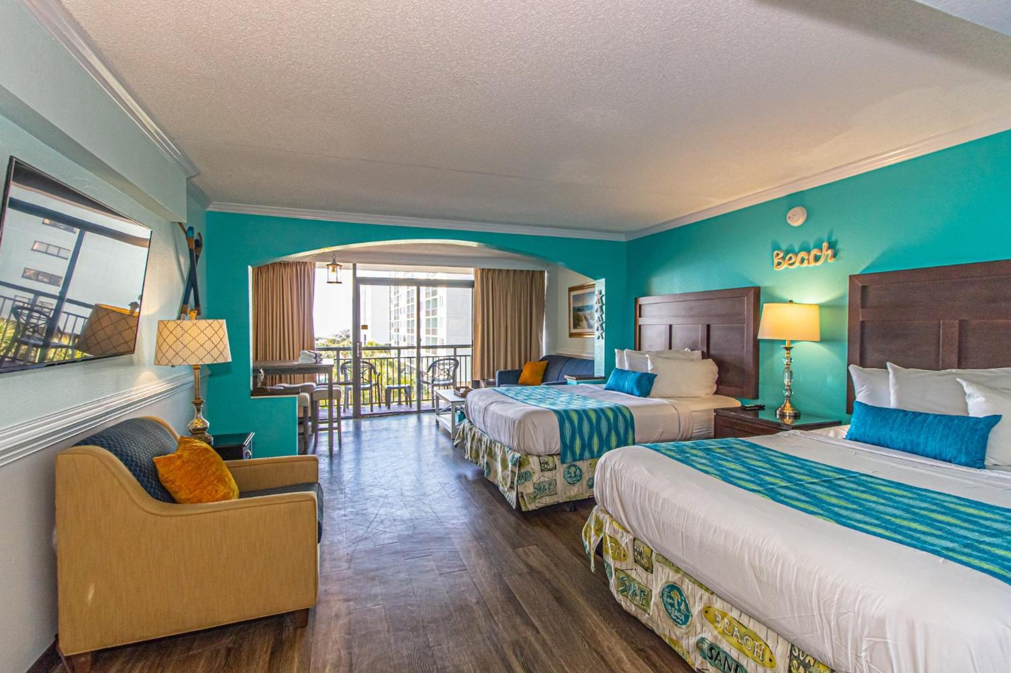 Oversized Ocean View Queen Suite With Beautiful Fireplace And Accents - Sleeps 4 Guests! Myrtle Beach Zimmer foto